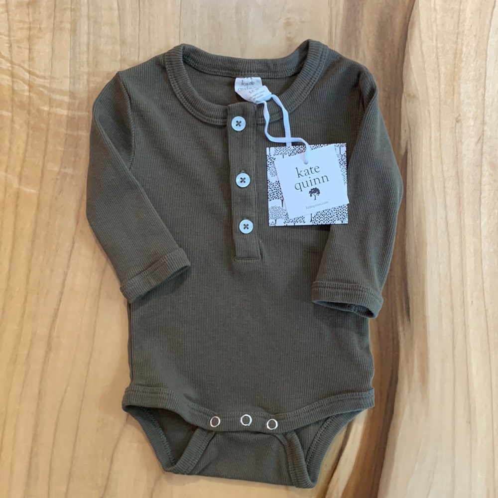 Kate Quinn Long Sleeve Henley Bodysuit